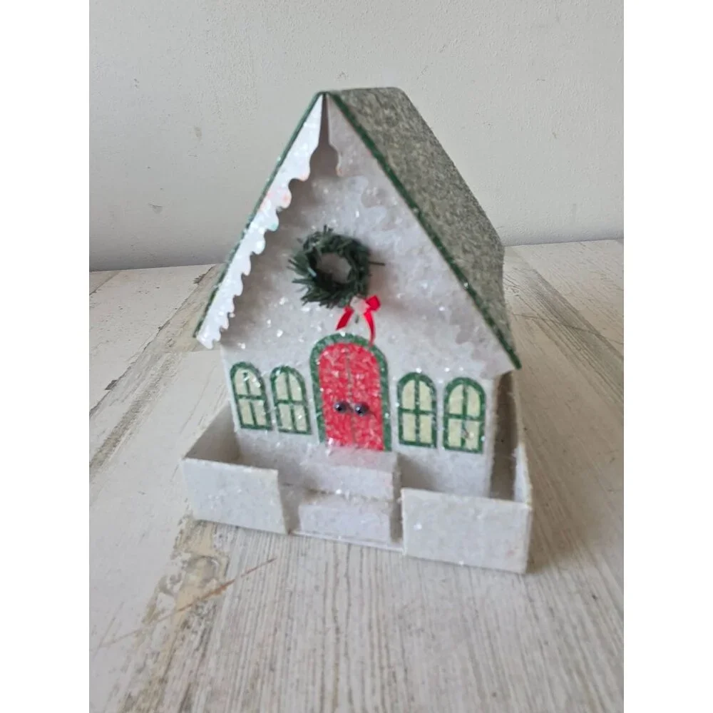 Sparkly Noel Wood song‎ designs demdaco glitter church chapel box container